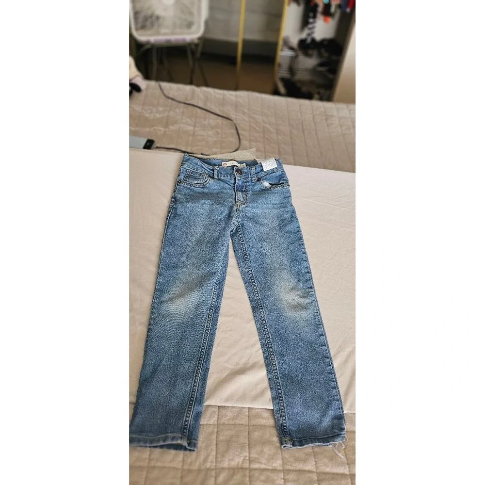 Levi's boys 502 Regular Taper Jeans Size 7 Blue